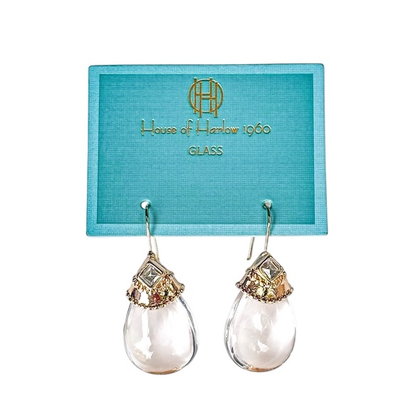 House of Harlow 1960 Jewelry - House of Harlow 1960 Glass Earrings